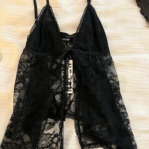 Urban Outfitters Black Lace top